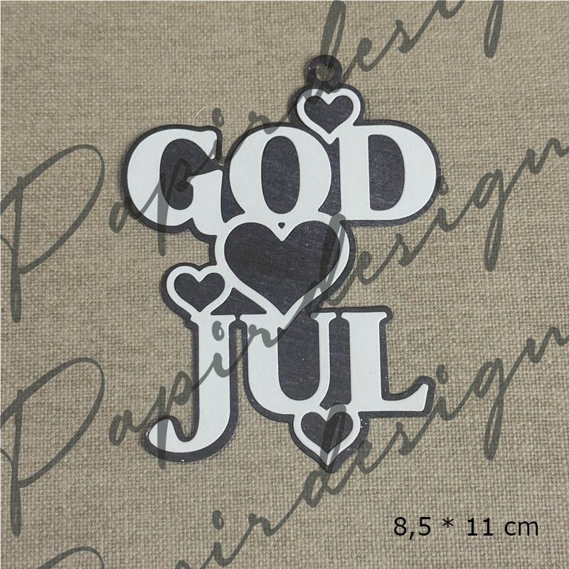NYHET! Papirdesign dies - God jul 34 m/ skyggedie