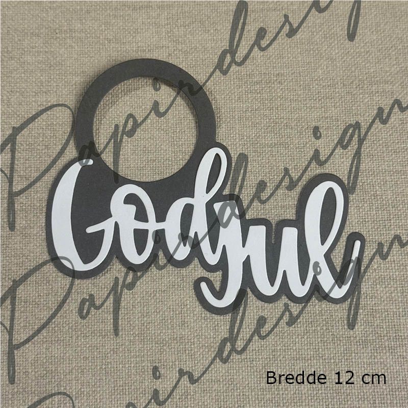 NYHET! Papirdesign dies - God jul flasketag 2