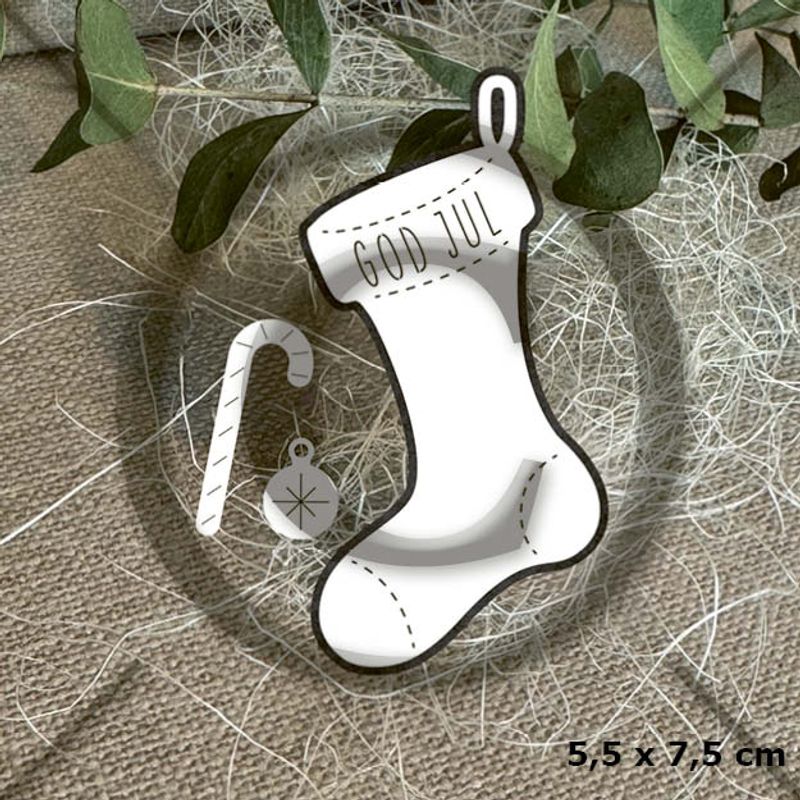 Nyhet! Papirdesign dies - Julestrømpe 3