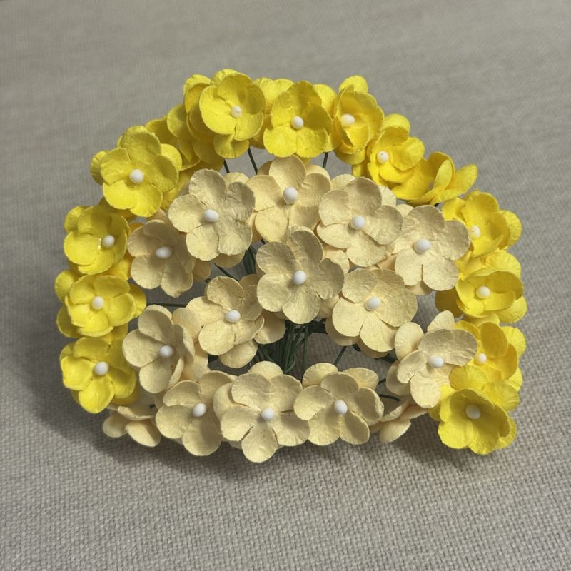 Forhåndsbestill nå! Kommer snart! Papirdesign søte blomster - Gul