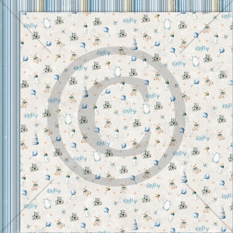 NYHET!! Papirdesign mønsterark - små søte venner 12x12 - Snuskevenn - PD1450