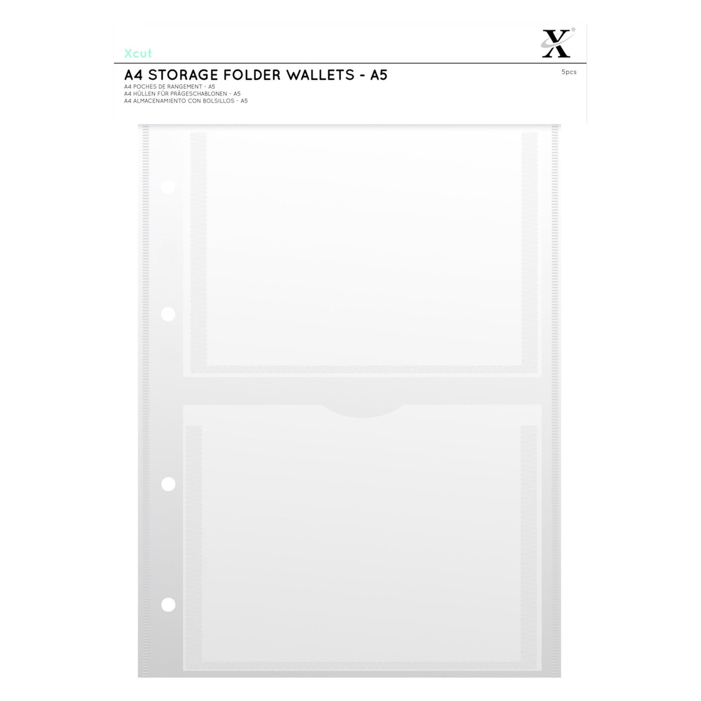 Xcut A4 Storage Folder Wallets A5 and 6x6 Inch (XCU 245103)