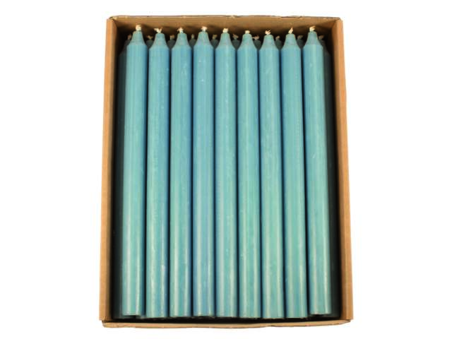 Kronelys - lys blå 28cm