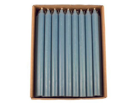 Kronelys - lys blå 28cm