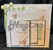 Hobbypakke - Kort med spennende uttrekksdel.