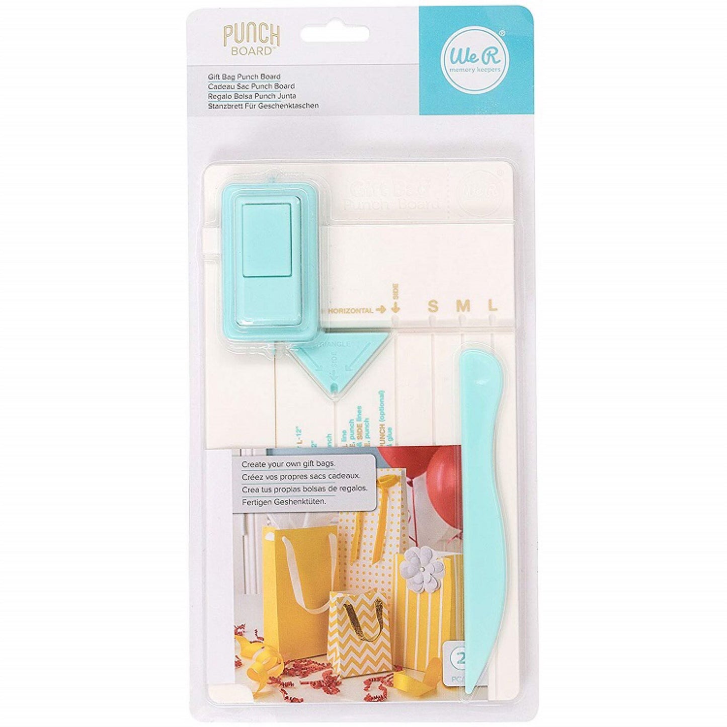 We R Memory keepers gift bag punch board