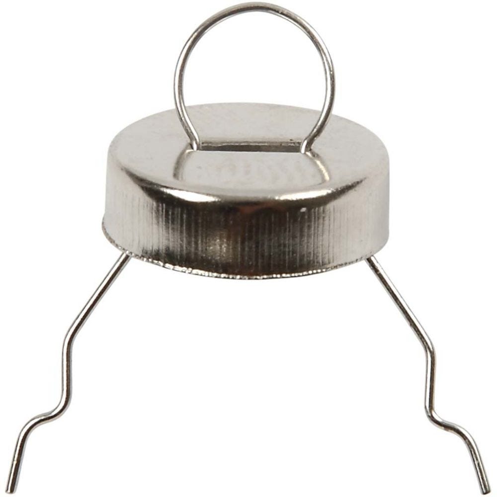 Oppheng til påskeegg, julekuler, kuler, hjerter etc- sølvfarget metall