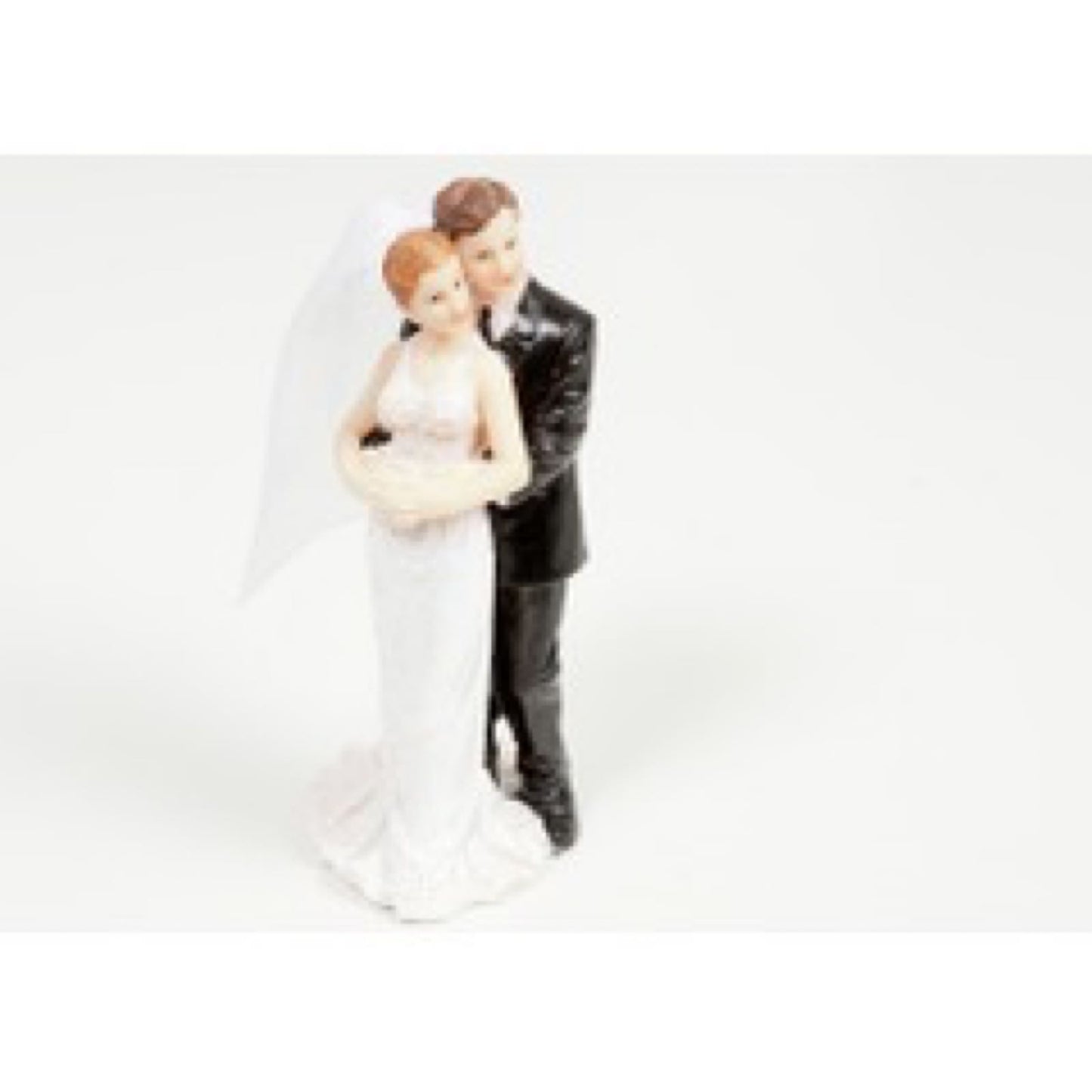 Bryllups figur / kakepynt / kaketoppers - figur brudepar H:14cm