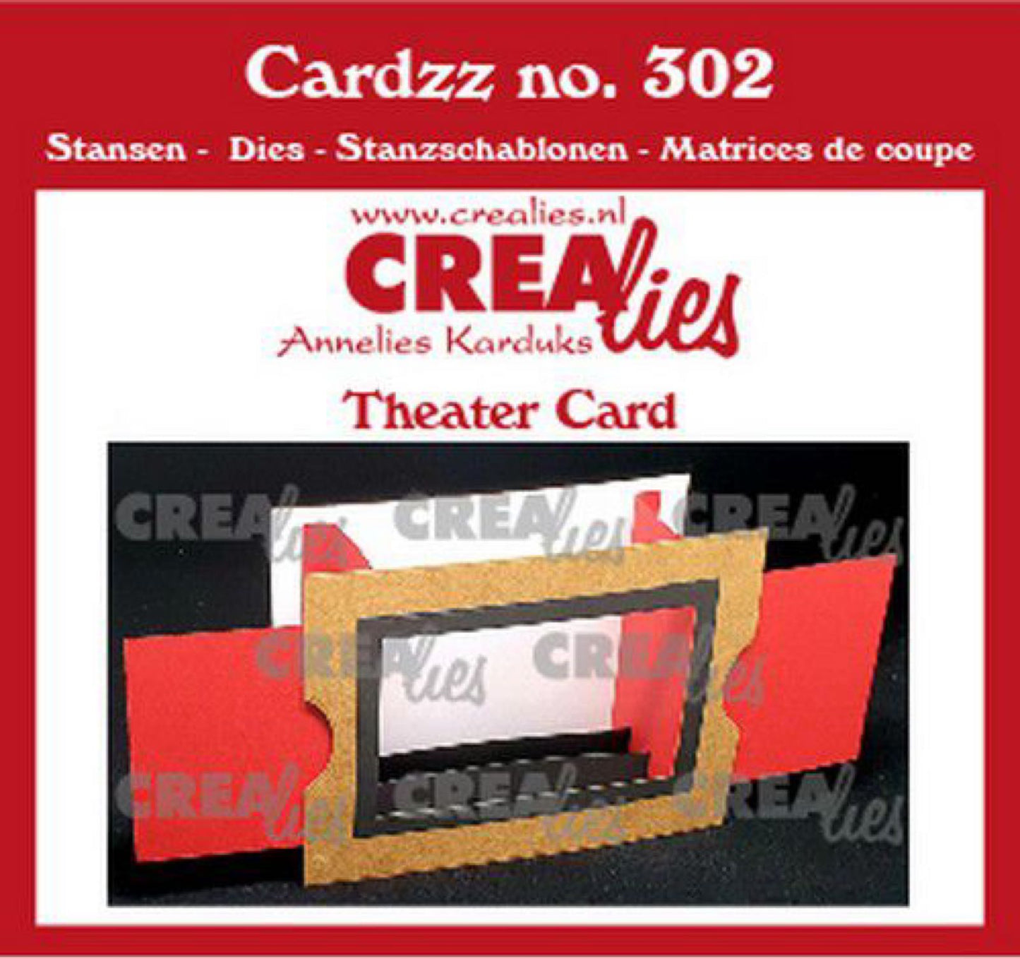 Crealies dies theater card clcz302 / teaterkort