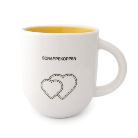 Nå HALV PRIS! Scrappekoppen, kopp med tekst: «SCRAPPEKOPPEN»