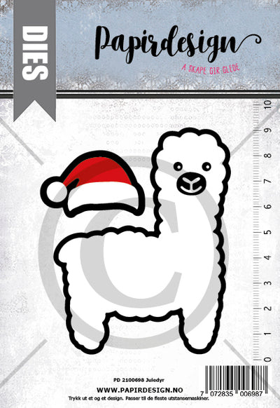 SALG! Papirdesign dies - Alpakka / juledyr