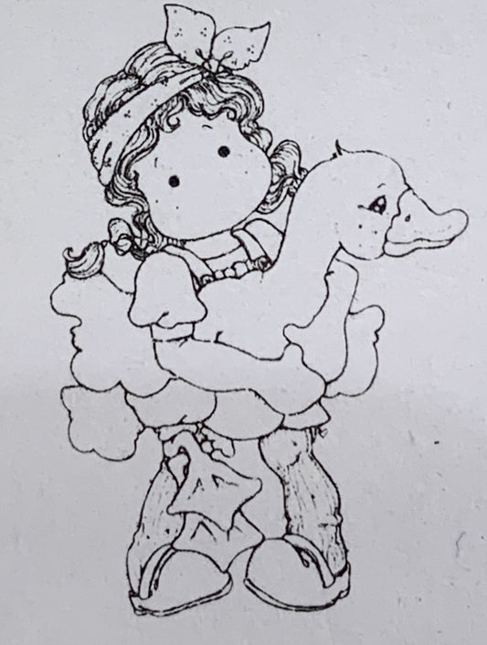 TILBUD! -70% Magnolia stempel: Tilda med gås