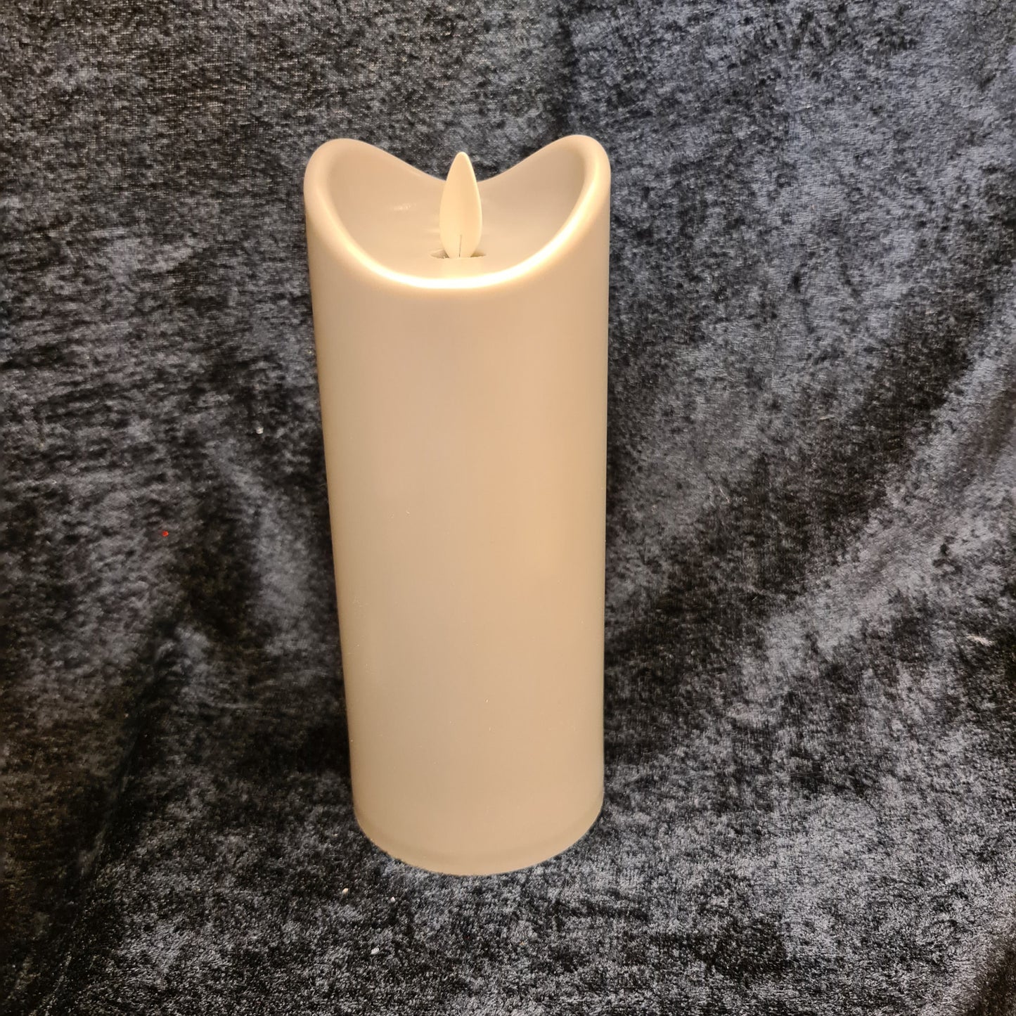 Kubbelys i plast grå (H:18cm)