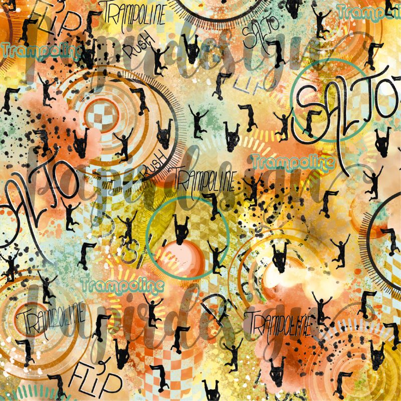 Papirdesign - Vårtegn - Trampoline