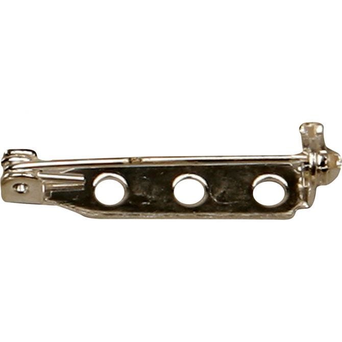 Brosjenål nål sølv 5stk 25mm