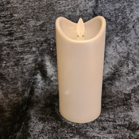 Kubbelys i plast grå (H:15cm)