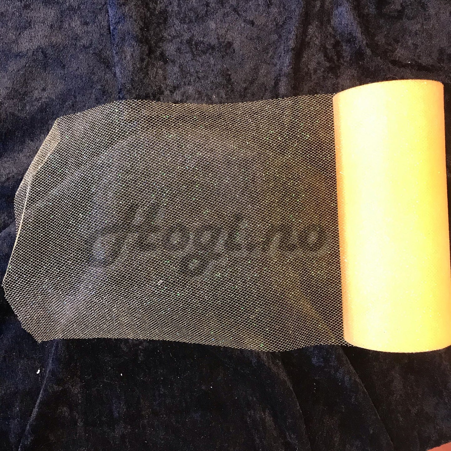 Tyll gul med Shimmer /glitter15cm