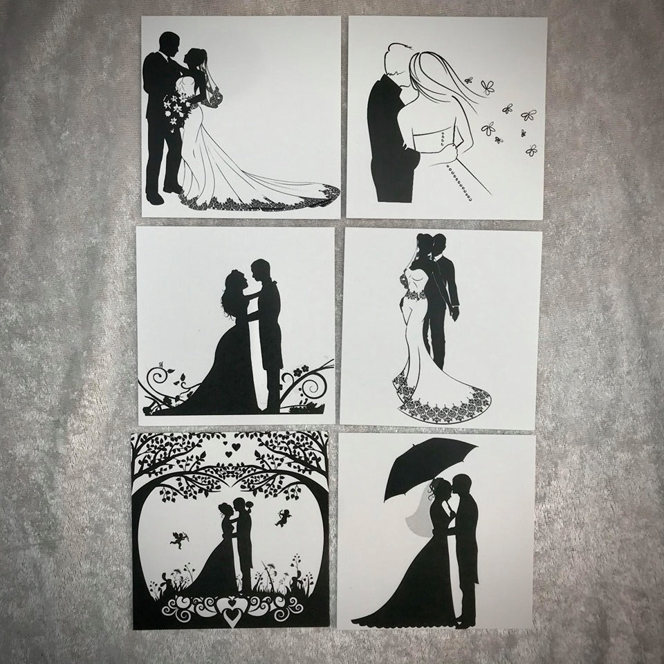 Toppers / motiv- Wedding marriage. 9x9cm 18 stk