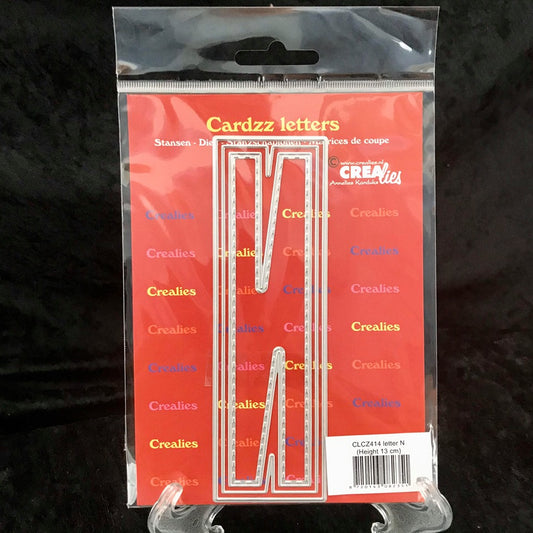 Crealies cardzz bokstav die: N h:13cm 3stk dies i pk