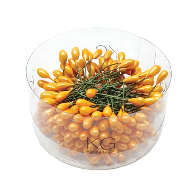 Pyntebær - 5mm Gul-Oransje