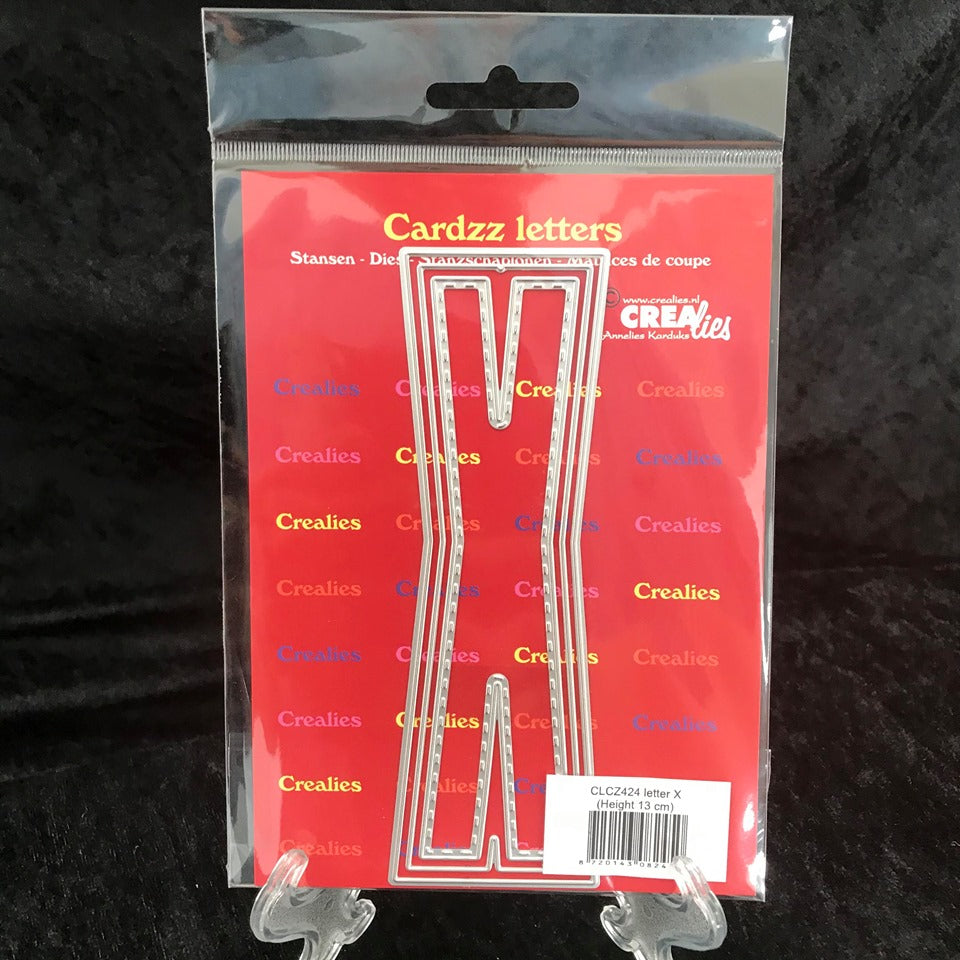 Crealies cardzz bokstav die: X h.13cm 3stk dies i pk