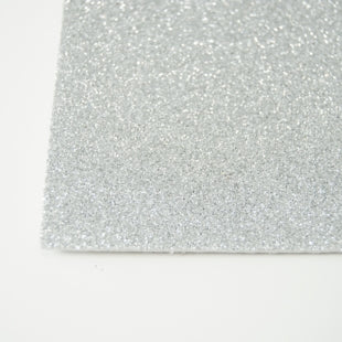 Glitterfoam sølv, selvklebende. A4
