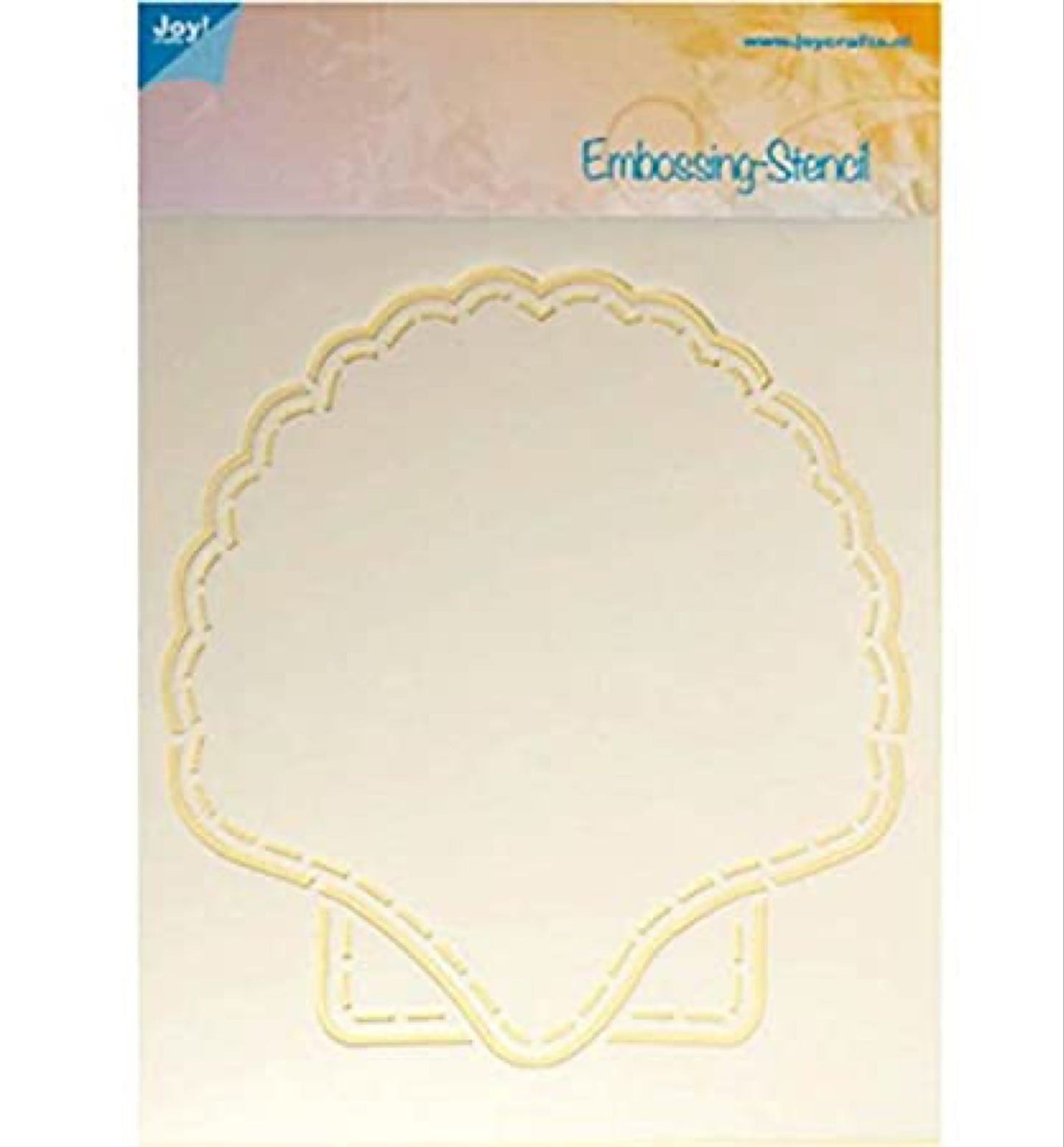Joy crafts stencil skjell