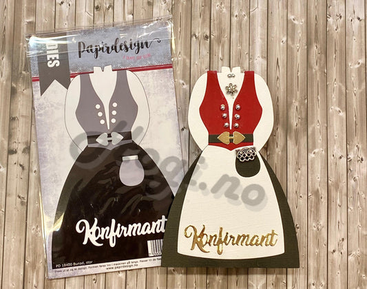 Papirdesign dies - Bunad - PD18400