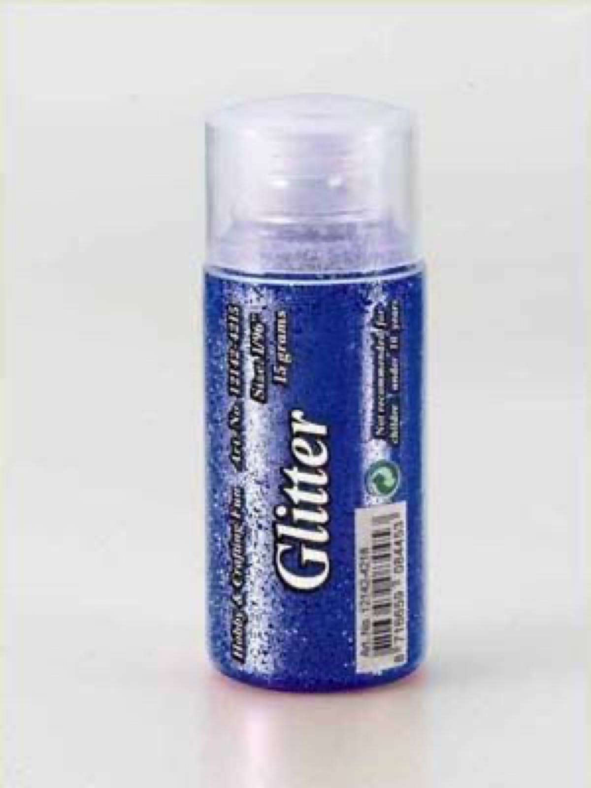 Glitter blå finkornet 15 g