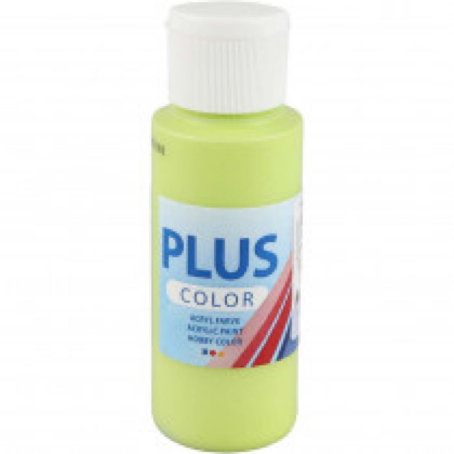 Plus Color hobbymaling - Limegrønn, 60ml