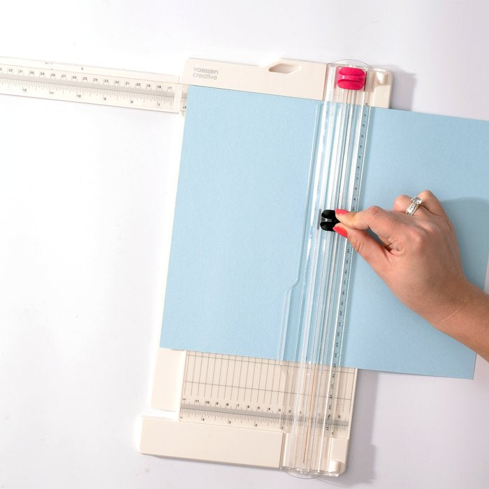 Utsolgt ? Send oss en melding . Vaessen creative Papirkutter XL 15x30cm paper trimmer + scoring - inch + cm – Kutter/preger