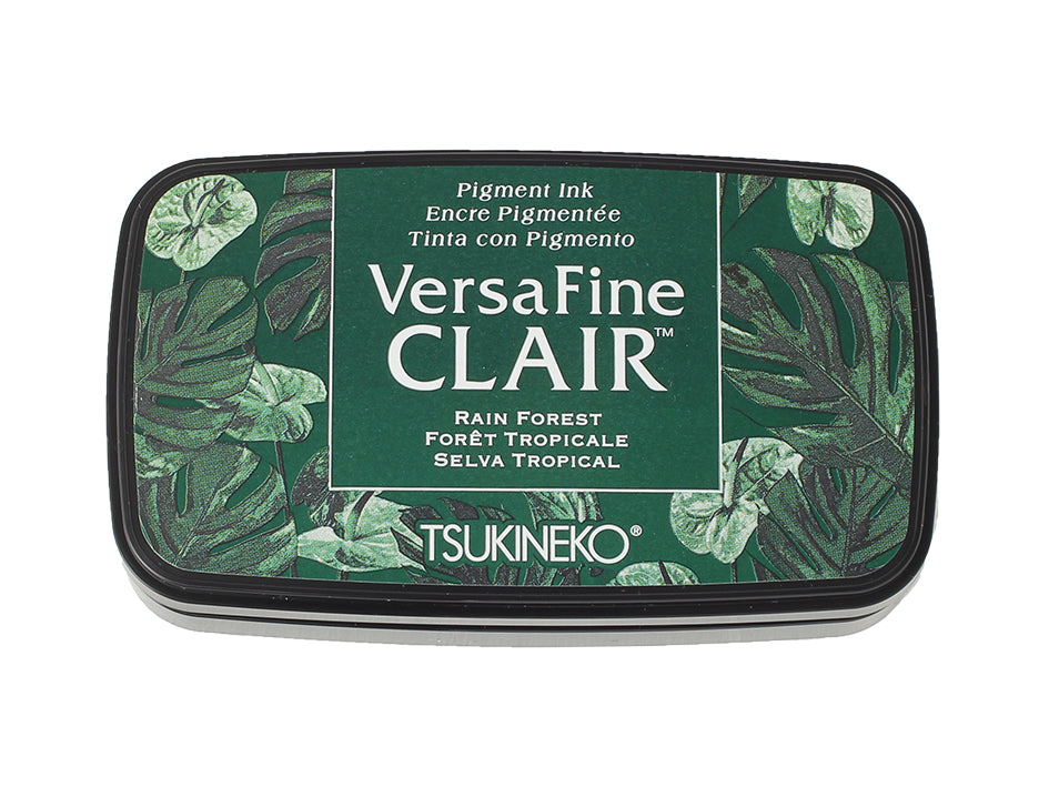 Versafine clair inkpad Rain Forest , Tsukineko.