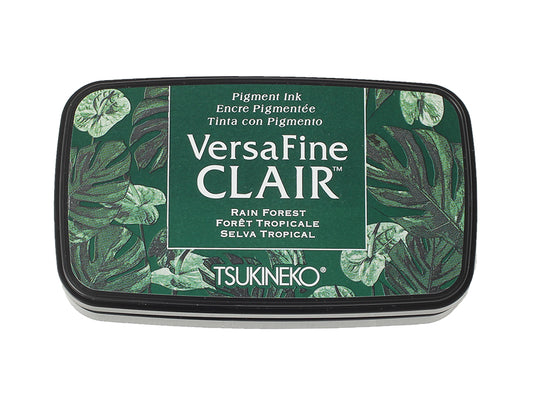 Versafine clair inkpad Rain Forest , Tsukineko.