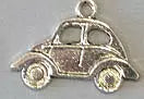 Charms - miniatyr - bli vw folkevogn / boble - 5 stk i pk