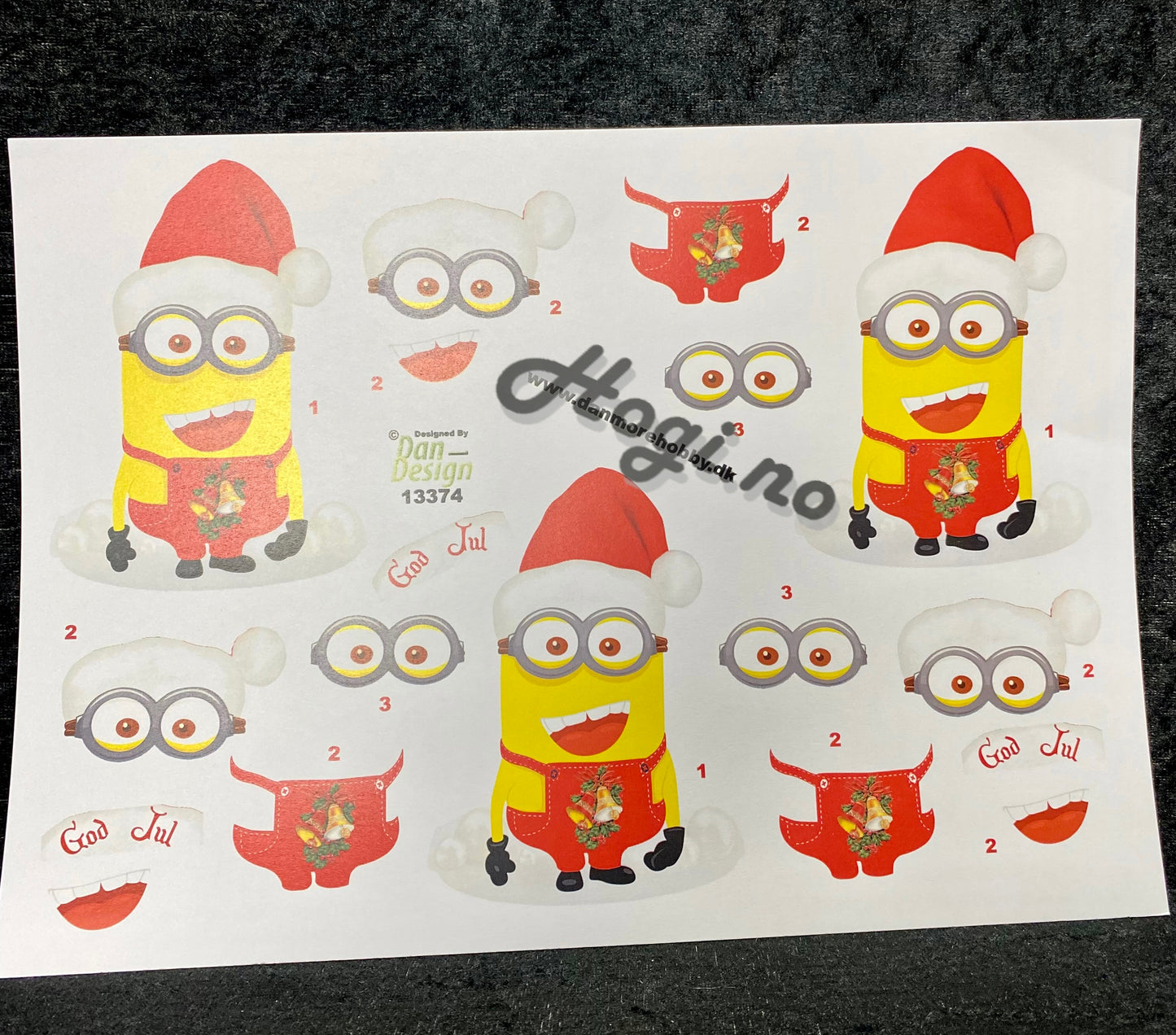 SALG! 3D klippark Minions jul