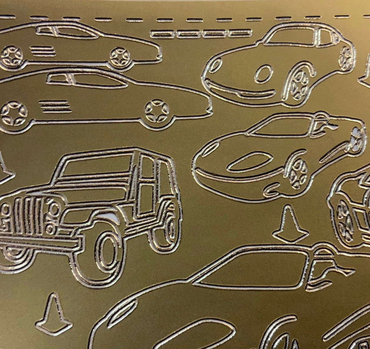 Klistremerker biler gull