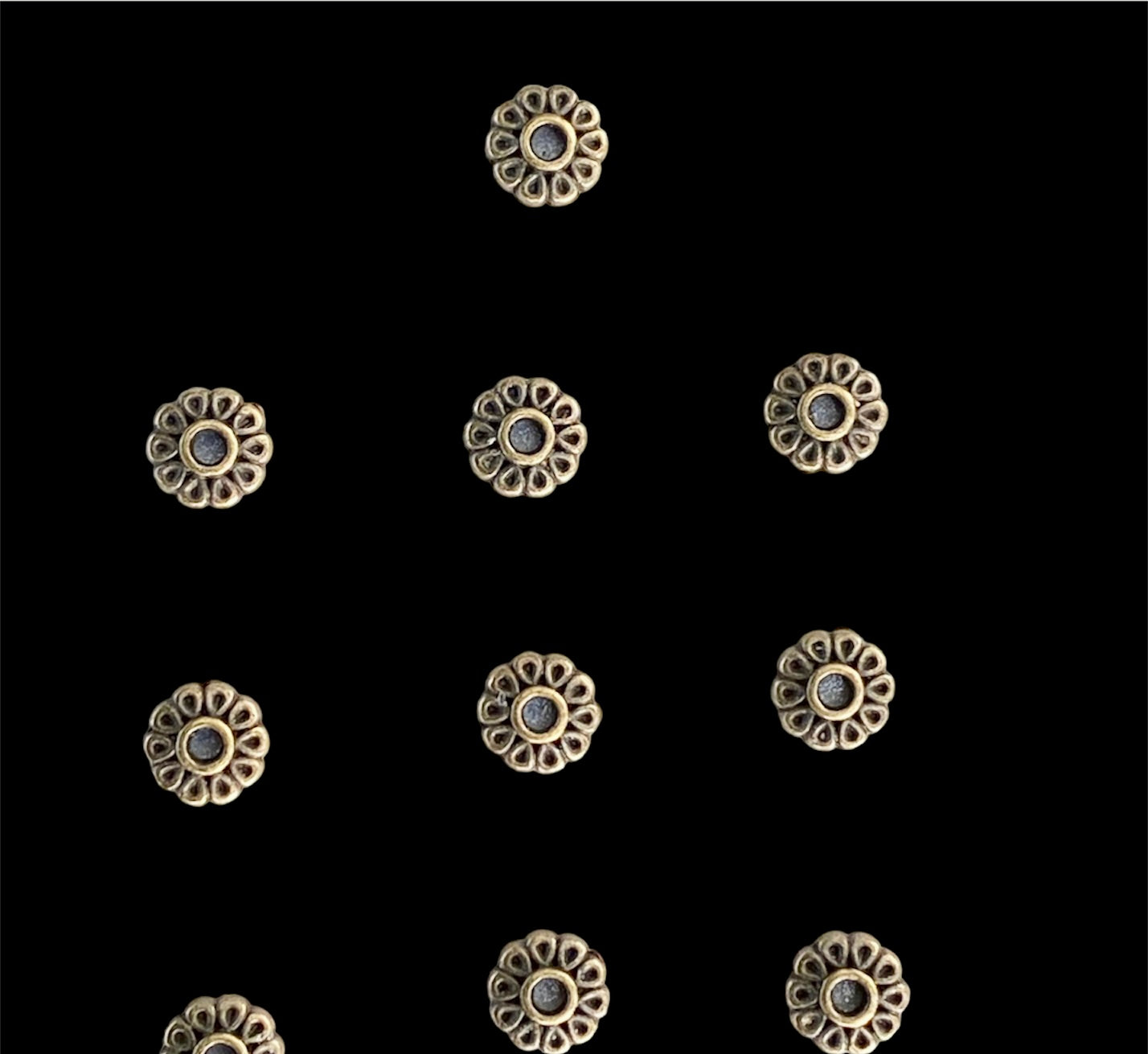 Charms til bunad / bordkort -vintage gull