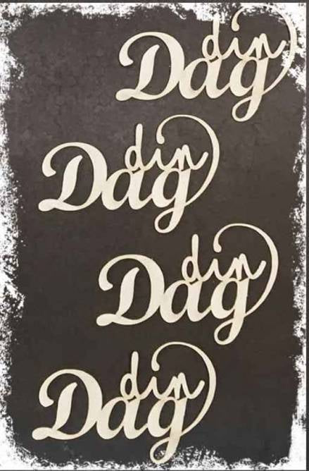 Papirdesign - Chipboard - Din dag - PD 16165