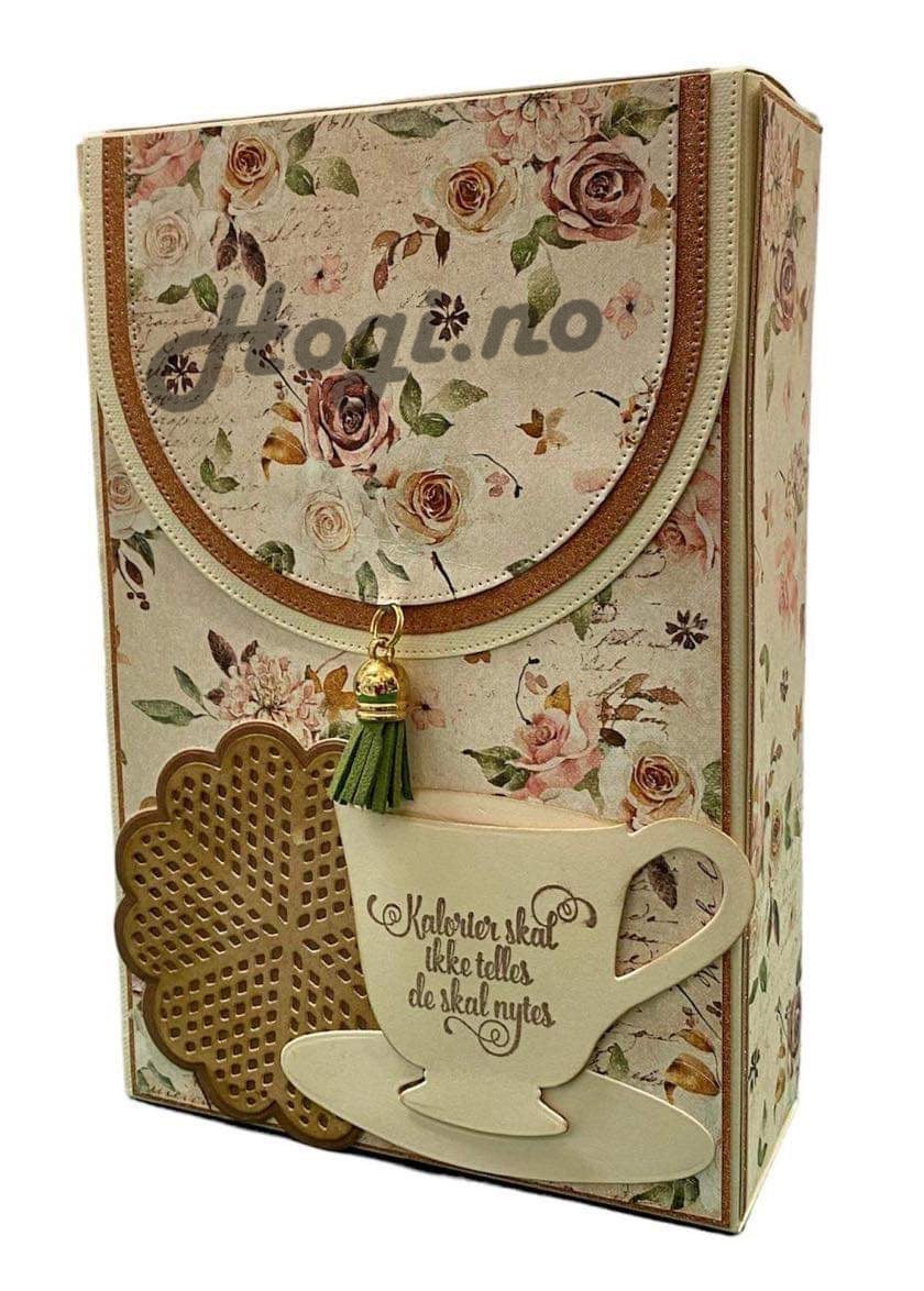 Dusk/tassel, 5 stk ass farger, 4cm, gullfarget topp m/hull