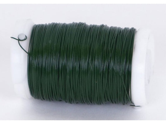 Grønn streng / florist wire green - 0,31mm 100gr