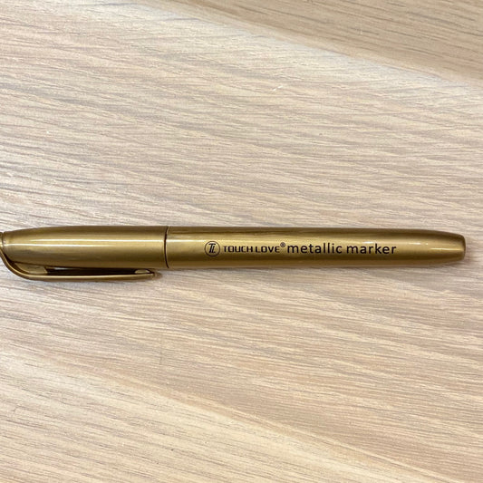Touch love metallic marker gold