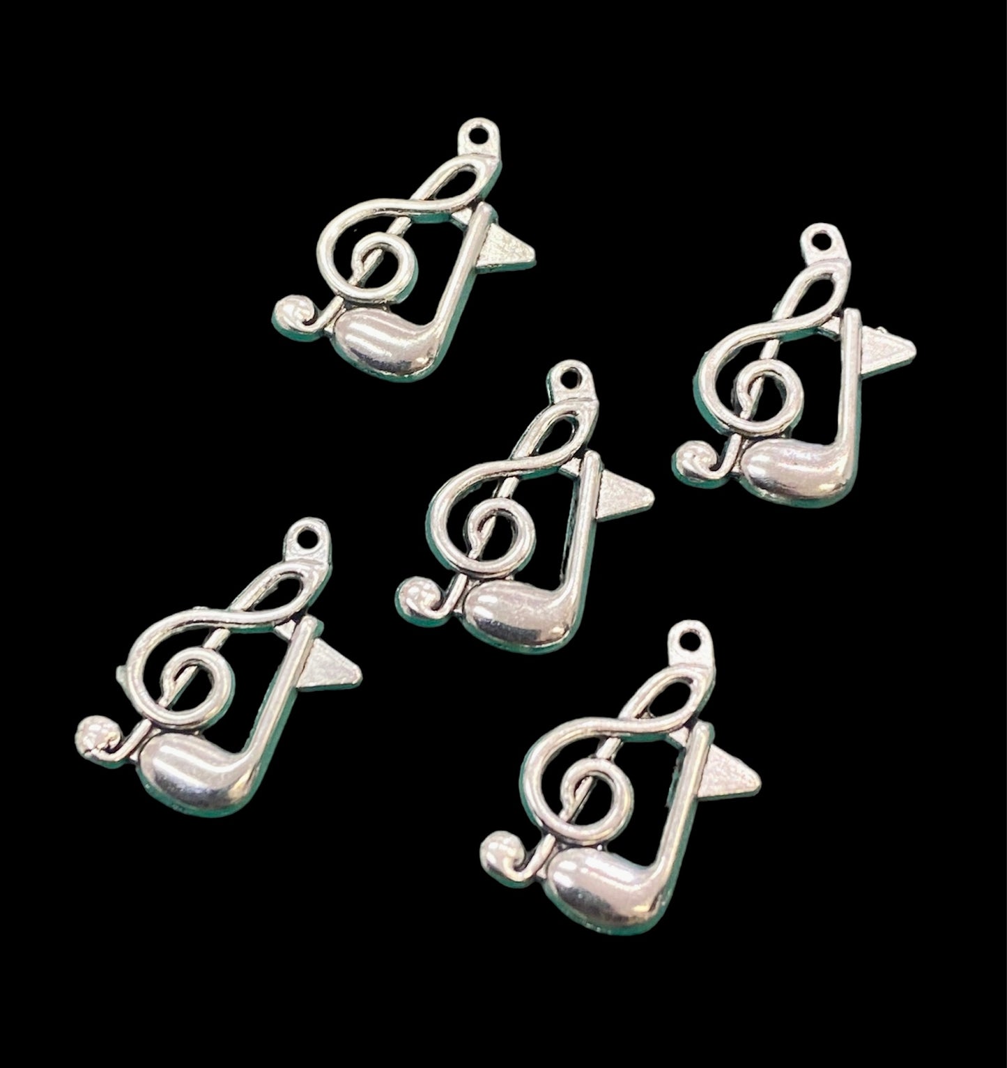 Charms - miniatyr - G-nøkkel /noter - musikk