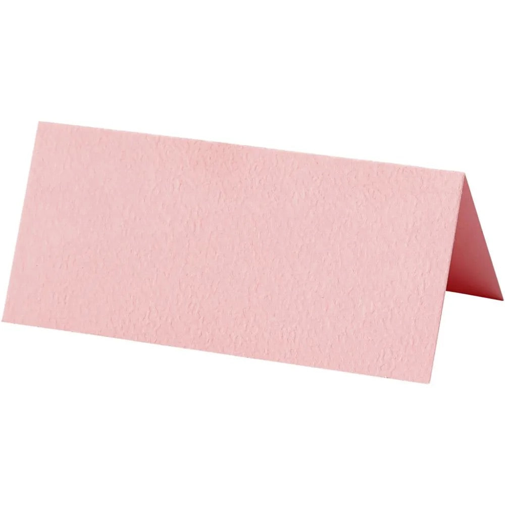Bordkort, str. 9x4 cm, 220 g, rosa 10 stk