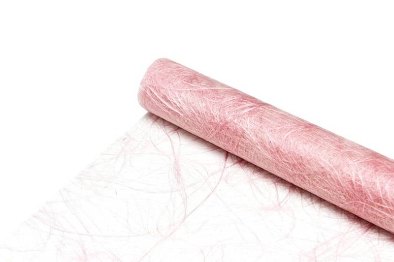 Sizotwist bordløper - lys rosa 30cm x 5m