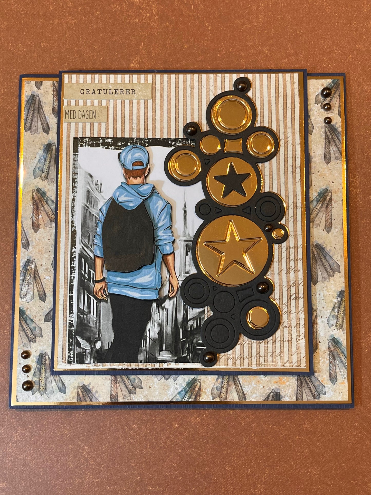 Papirdesign dies - sirkel og stjerner - pd 17321