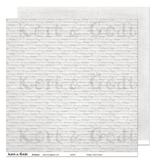 Kort & godt - Invitasjon 12x12