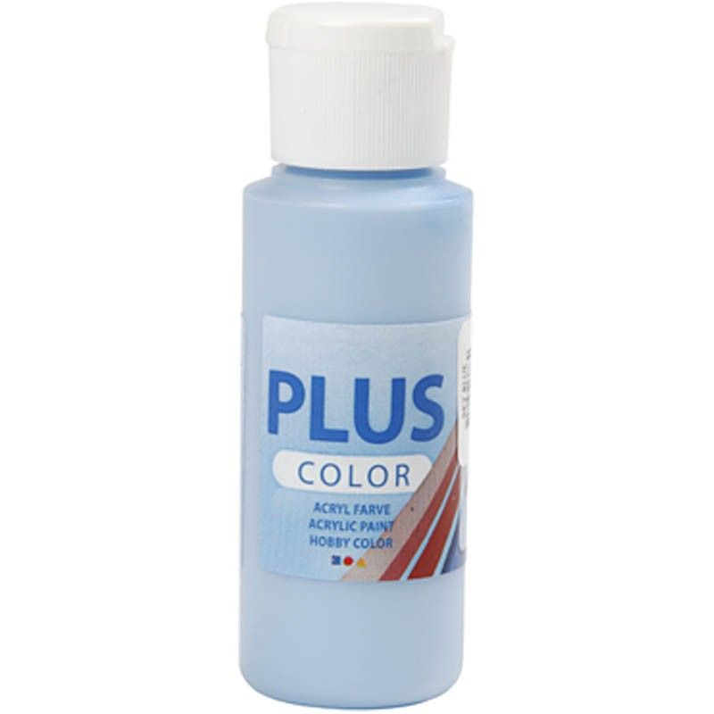 Plus Color hobbymaling - lys himmel blå / sky blue, 60ml