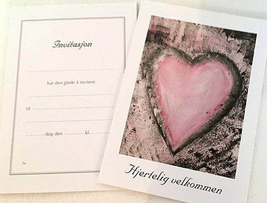 Invitasjoner m/konvolutter- 6 stk