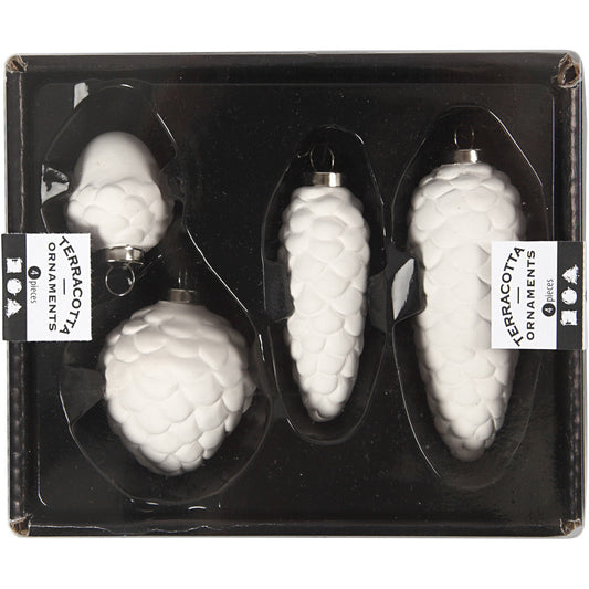 TILBUD ! -50% Kongler 4 stk terracotta