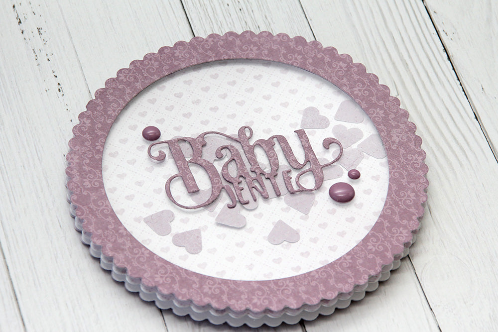 Papirdesign dies - baby jente - pd17234